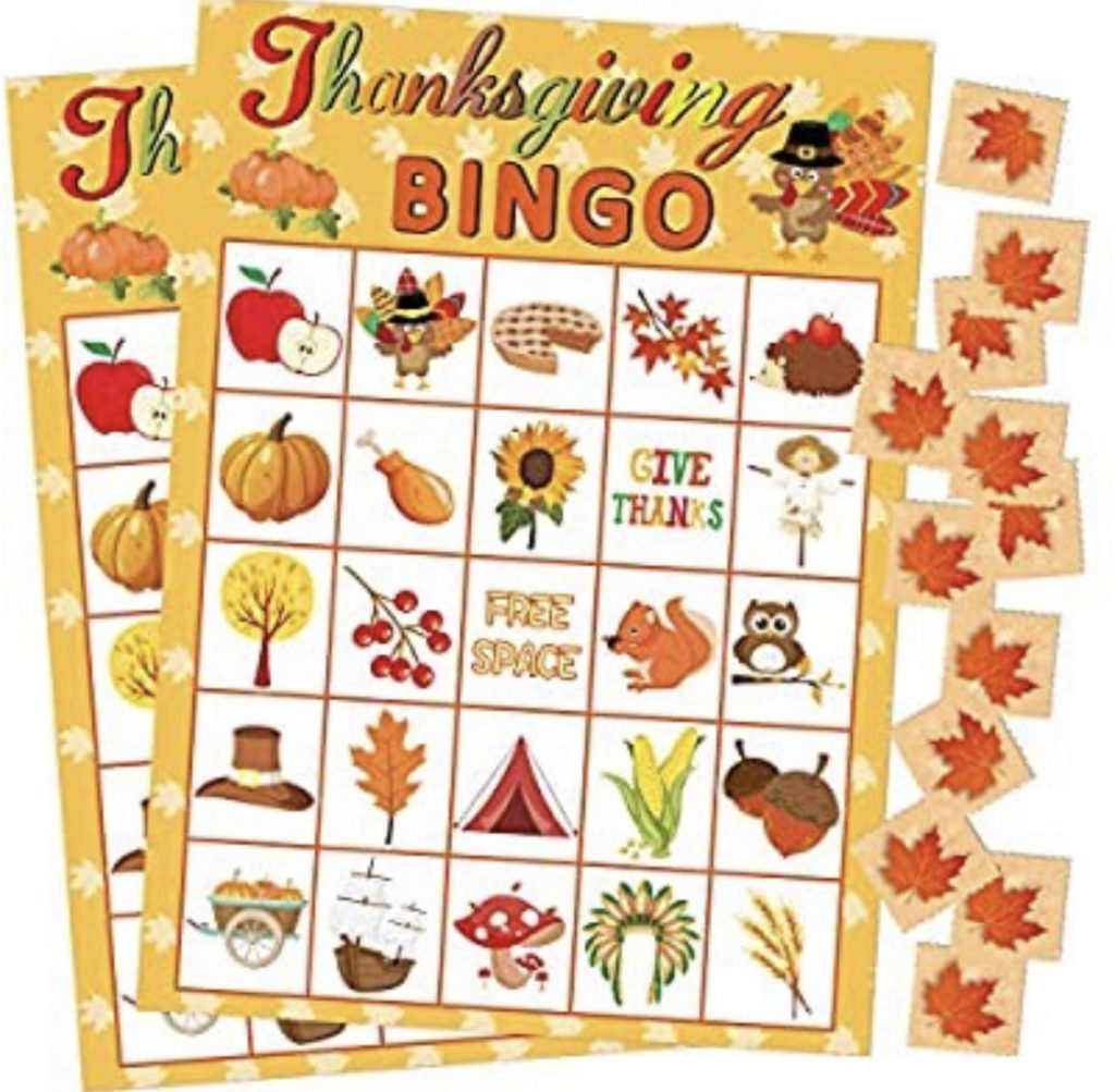 Thanksgiving Bingo