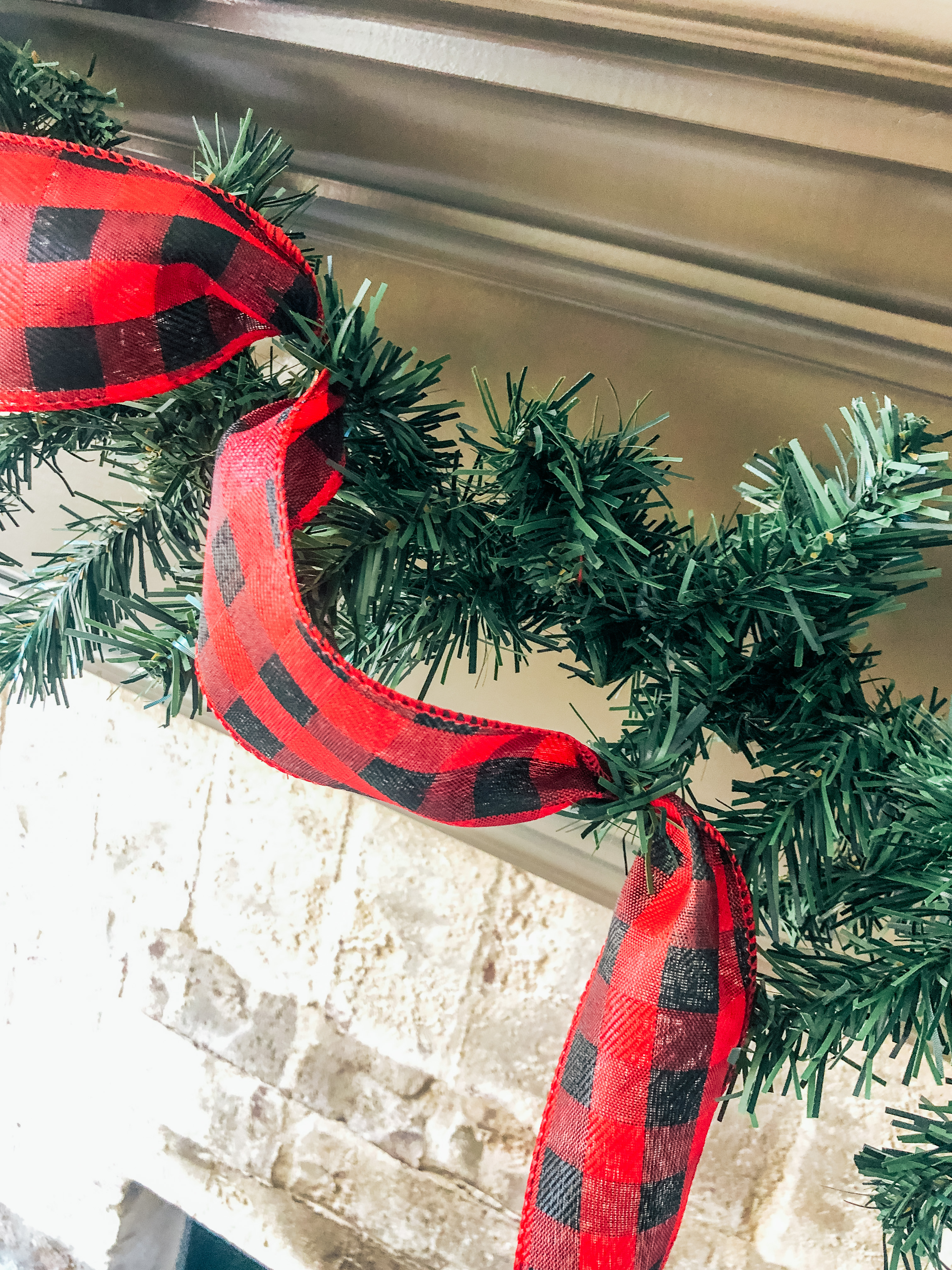 Christmas garland ribbon