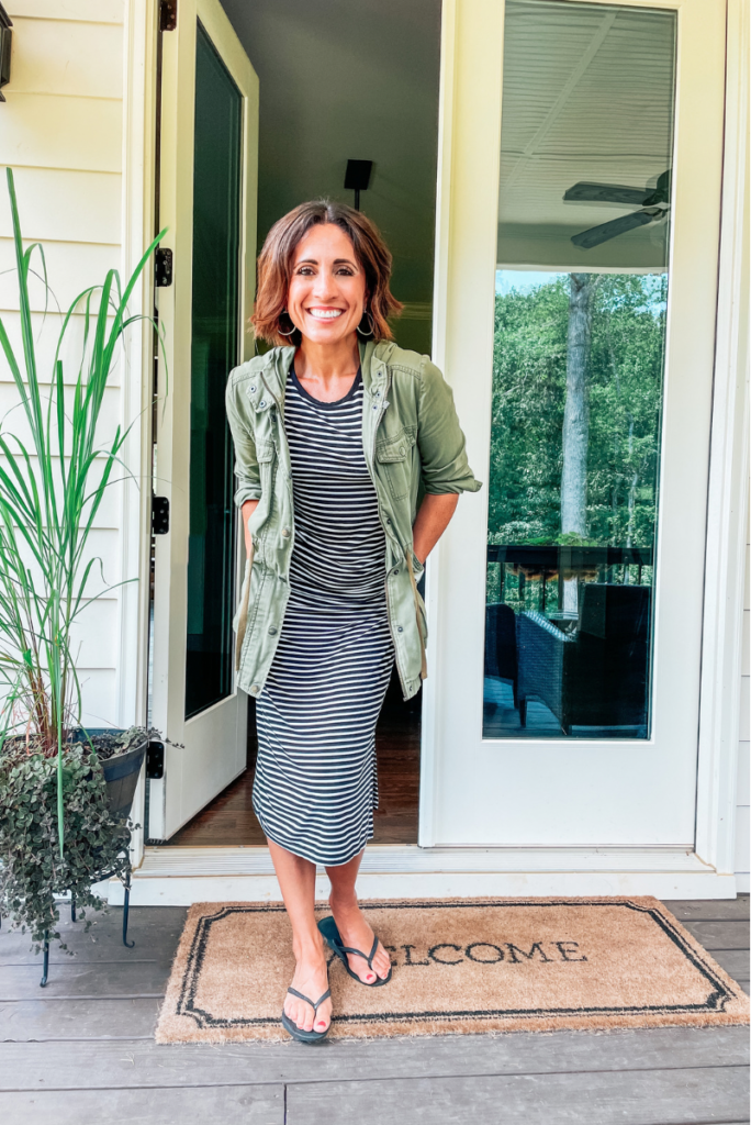 Olive Green Utility Jacket Outfit