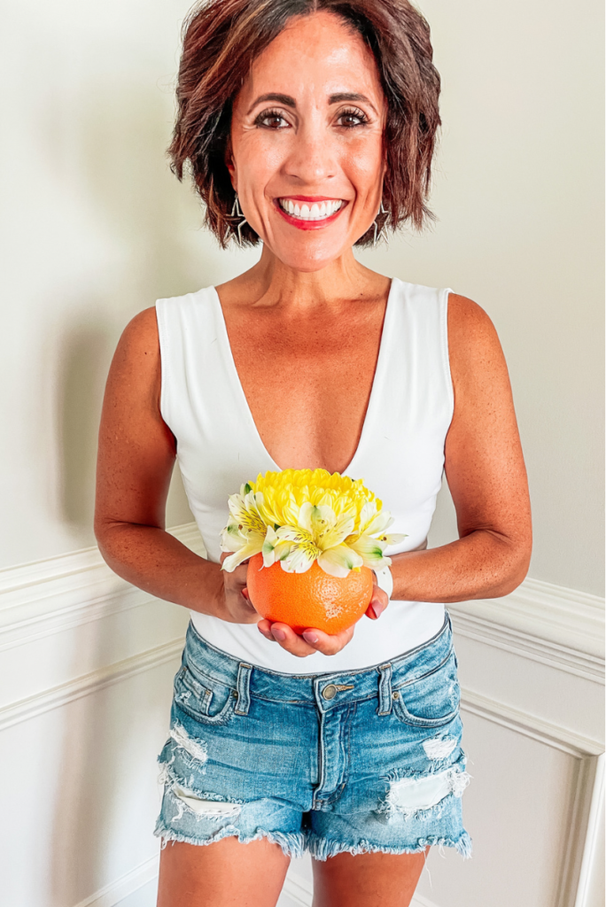 DIY Citrus Floral Centerpiece