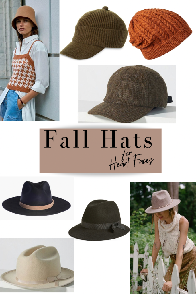 Fall Hats for Heart Faces